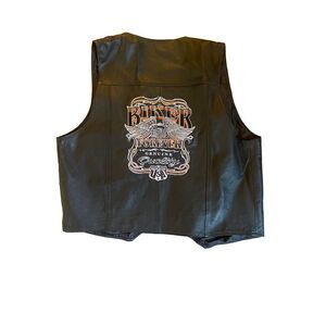 Harley Davidson AMERICAN Made Genuine Leather Vest (2XL)